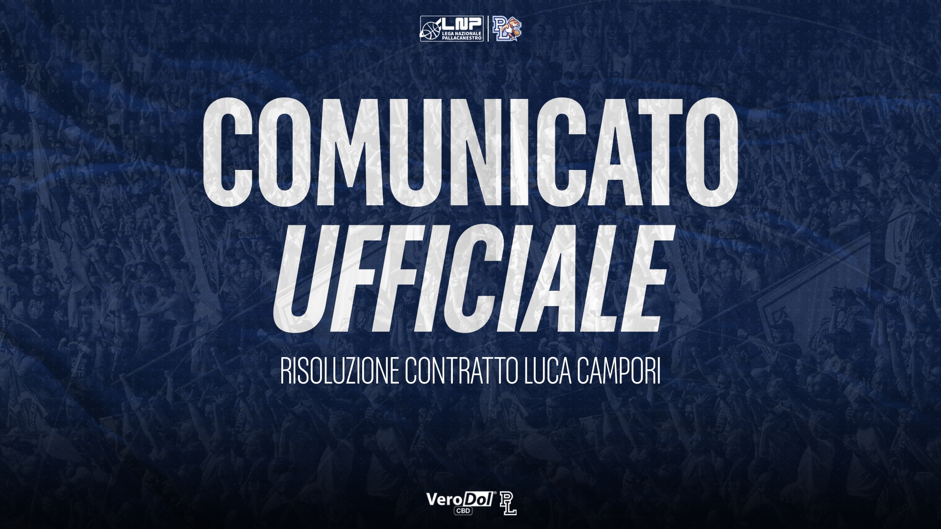 COMUNICATO UFFICIALE: risoluzione consensuale contratto Luca Campori