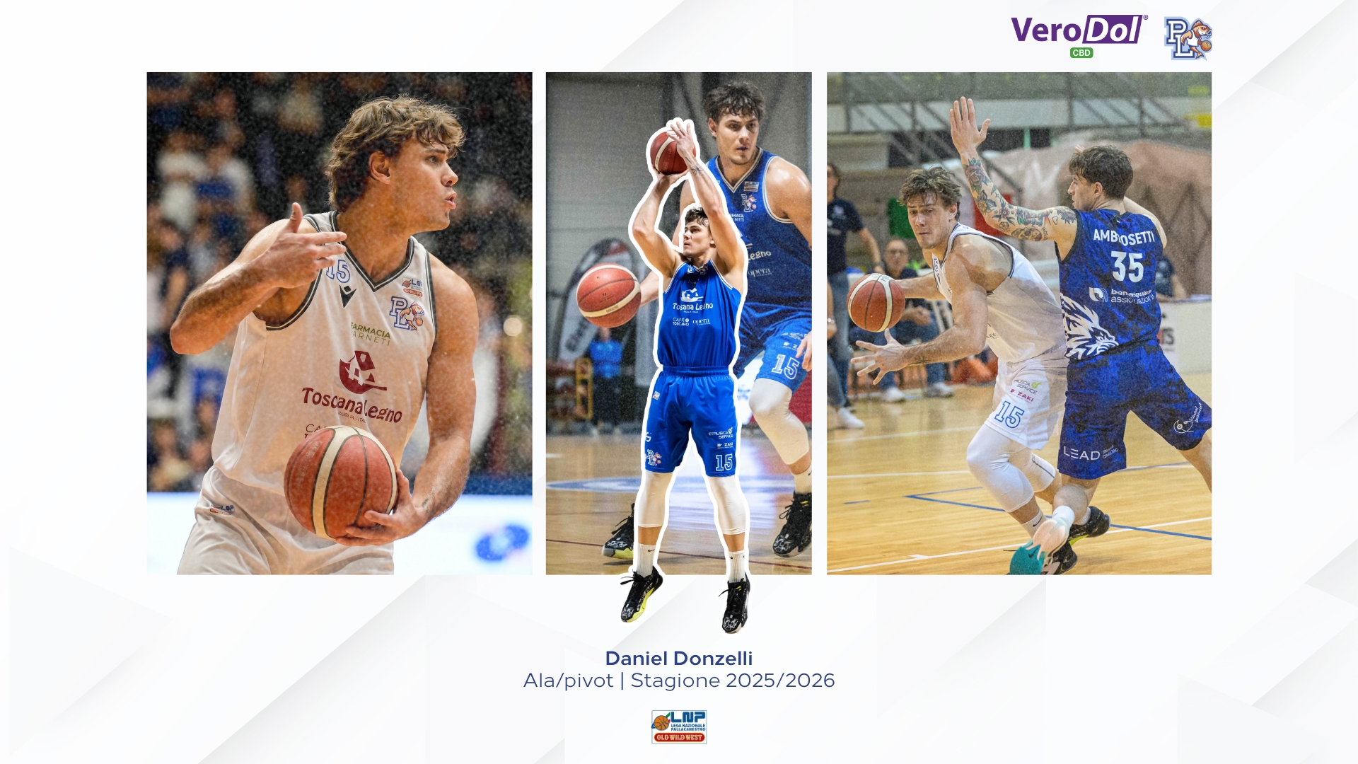 Serie B Nazionale: la VeroDol CBD PL riabbraccia Daniel Donzelli