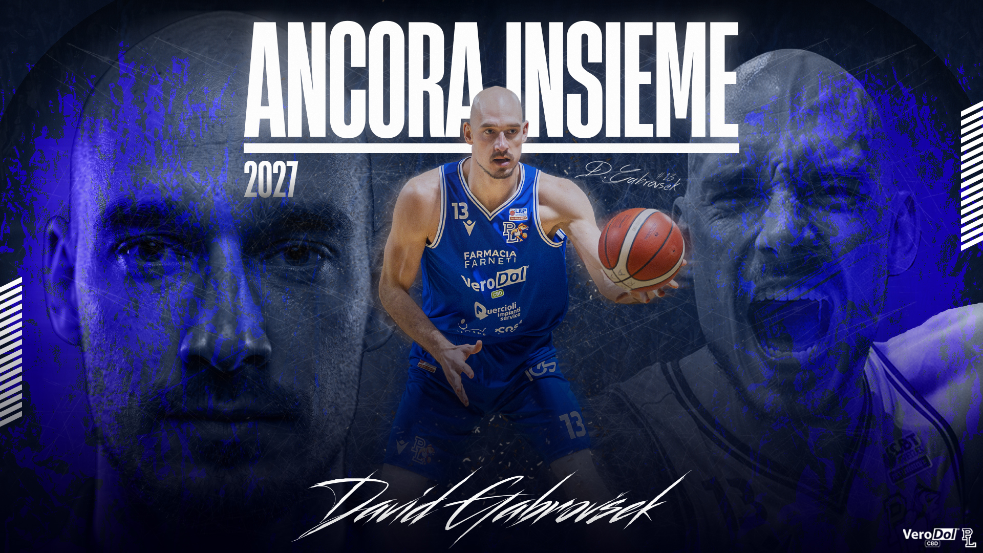 Serie B Nazionale: la VeroDol CBD PL e David Gabrovšek insieme fino al 30 giugno 2027