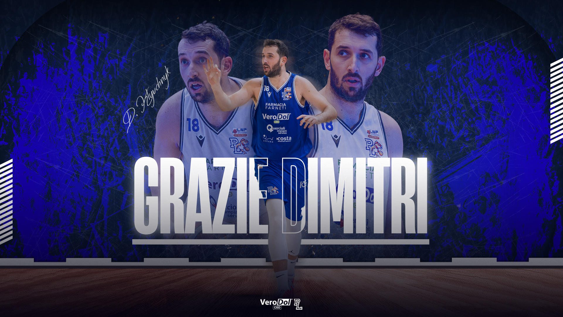 Serie B Nazionale: la VeroDol CBD PL saluta e ringrazia Dmitri Klyuchnyk